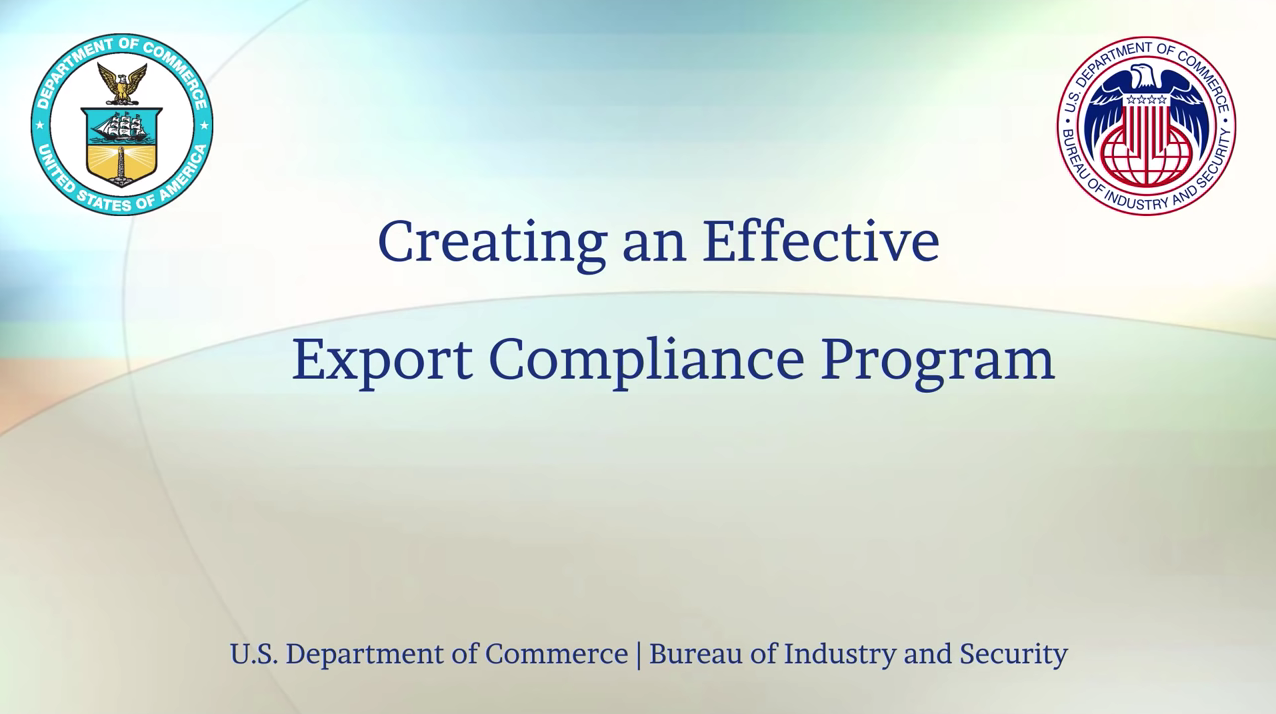 Creating an Effective Export Compliance Program