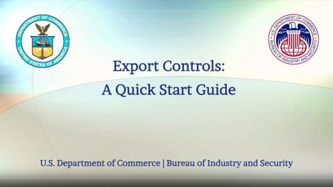 Export Controls: A Quick Start Guide